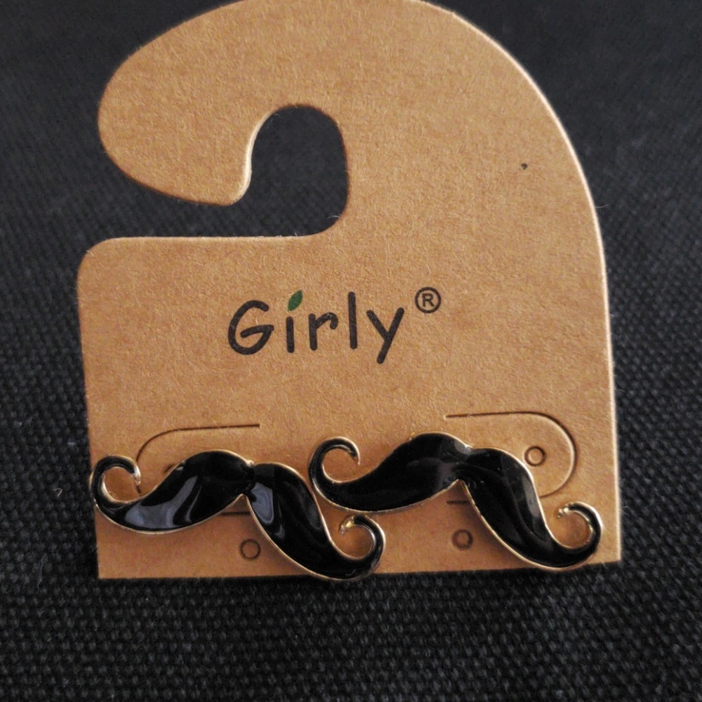 Fun Moustache Earrings
